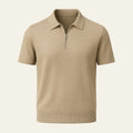 The Marbella Quarter Zip Knit Polo